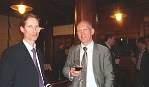 Brian O Beirne  (USA) and Juris Dreimanis (The Netherlands) at the meeting in DEC. Riga.31.03.2011.“ align=left vspace=3 hspace=3> </td></tr><tr><td>Brien OBeirne (USA) and Juris Dreimanis (Netherlands) at the meeting in DEC. Riga.31.03.2011.</td></tr></table><P><B> Stanislav Buka, president of the Senate, Baltic International Academy: </B> BIA at the moment has 20-30 students from Belarus, at the same time there is the European Humanitarian University in Lithuania, which exports students from Belarus. Isnt it the time to renew the connections between those, who are preparing young generation of leaders, between the Universities? </P> <P><B>Aleksandr Gerasimenko: </B> I think, the co-operation with Latvian Universities exists, and there are lots of examples of that. However, it is not too „loud“. For example, every year there are forums between the Academies of Science of Belarus and Latvia.</P> <P> In order to renew the communication and interuniversity exchange, from the 1st of June 2011 there will be opened a train connection between Riga and Minsk. The procedure for crossing the border for citizens of Daugavpils and Belarusian territories, which are close to the border, is now much easier. The Embassy of Belarus now issues free of charge visas to children, students, scientists…</P> <P><B> Olga Pavuk, Editor-in-Chief Baltic-Course.com</B>:  There is a Hi-Tech Park  actively operating in Belarus. Exists an opinion that programmers/software engineers are just not able to leave Belarus freely and to move to other countries. </P><P><STRONG> Aleksandr Gerasimenko:</STRONG> Belarusian Hi-Tech Park is a very important economic object, which is mainly focused on export. This time programs from Belarusian software engineers order the biggest international brands. I wish to stress, that creation of this Park in co-operation with the government of the Republic of Belarus allowed us to get back many professionals, who left the motherland before.  </P> <P><B> Juris Dreimanis</B>, Commercial Officer, The Royal Netherlands Embassy in Latvia:  If there is a possibility for foreigner to come to Belarus, to buy the land and to create there his own farm?</P> <P><B>Aleksandr Gerasimenko: </B> There is no any problem for that. You can take the land for rent for 99 years, but for getting a patent for business development in Belarus you will need only 5 days. For example, in Grodno Region there is farmer from Holland, who cultivates strawberry seedlings and sales them in Holland. In Brest Region Chinese and Vietnamese citizens are working in agriculture sector. </P><table cellpadding=