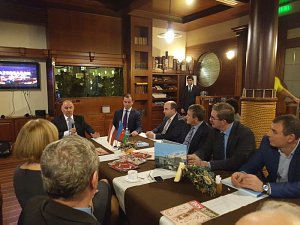 Meeting at the Diplomatic club with the Ambassador of Azerbaijan on 5 October 2017 in Riga