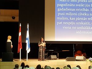 Reception of the Embassy of Israel in Latvia. Ambassador Mrs. Lironne Bar-Sa-deh