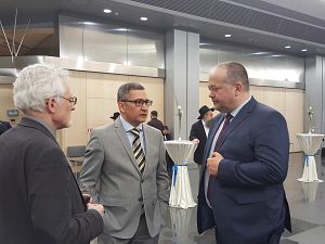 Reception of the Embassy of Israel in Latvia. The Ambassador of Uzbekistan Afzal Artikov,  Vladimir Reshetov