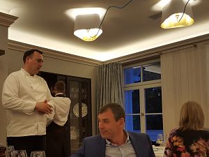 Chef Janis Zvirbulis. Meeting in the restaurant Philippe, Jurmala.