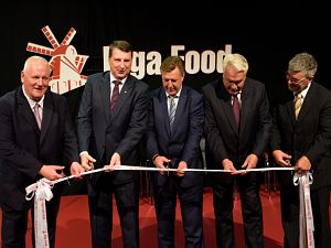 Exhibition Riga Food 2016. The President of Latvia and Prime Minister of Latvia opens exhibition.
